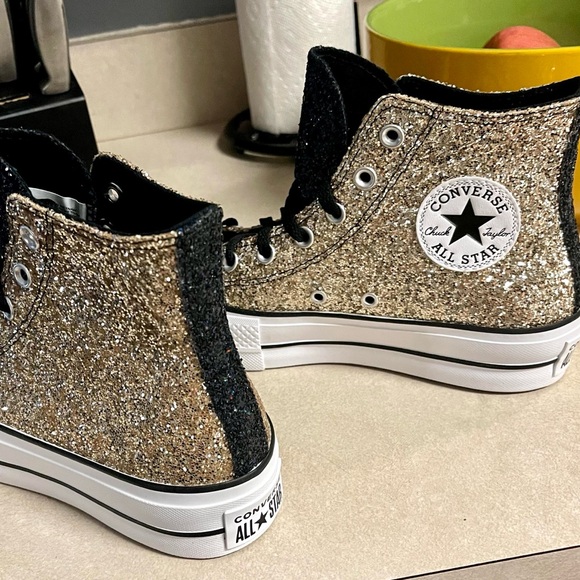 Blinged Out High Top Converse - Picture 2 of 2